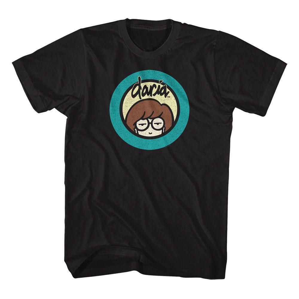 Mtv Daria Logo Black T-Shirt